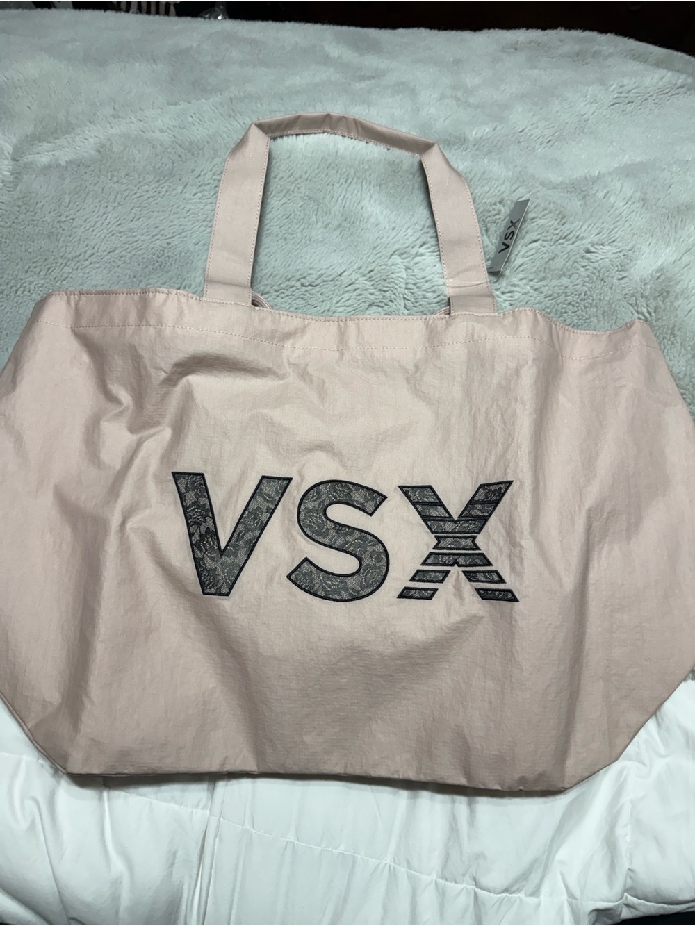 VSX Blush Pink Tote with Contrast Logo